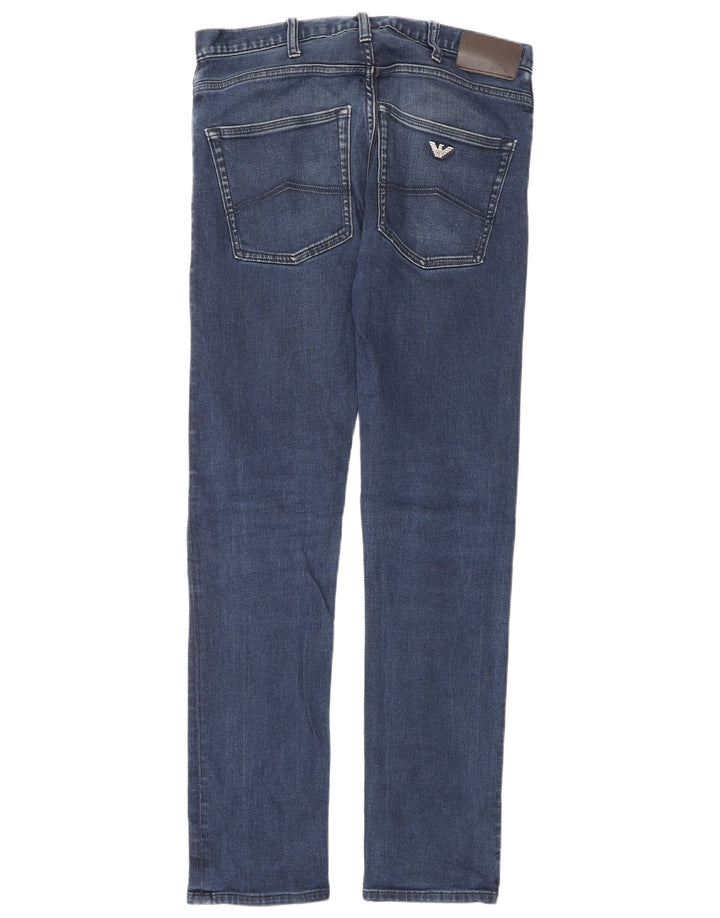 Jeans slim da uomo ARMANI W30 L32 cotone blu