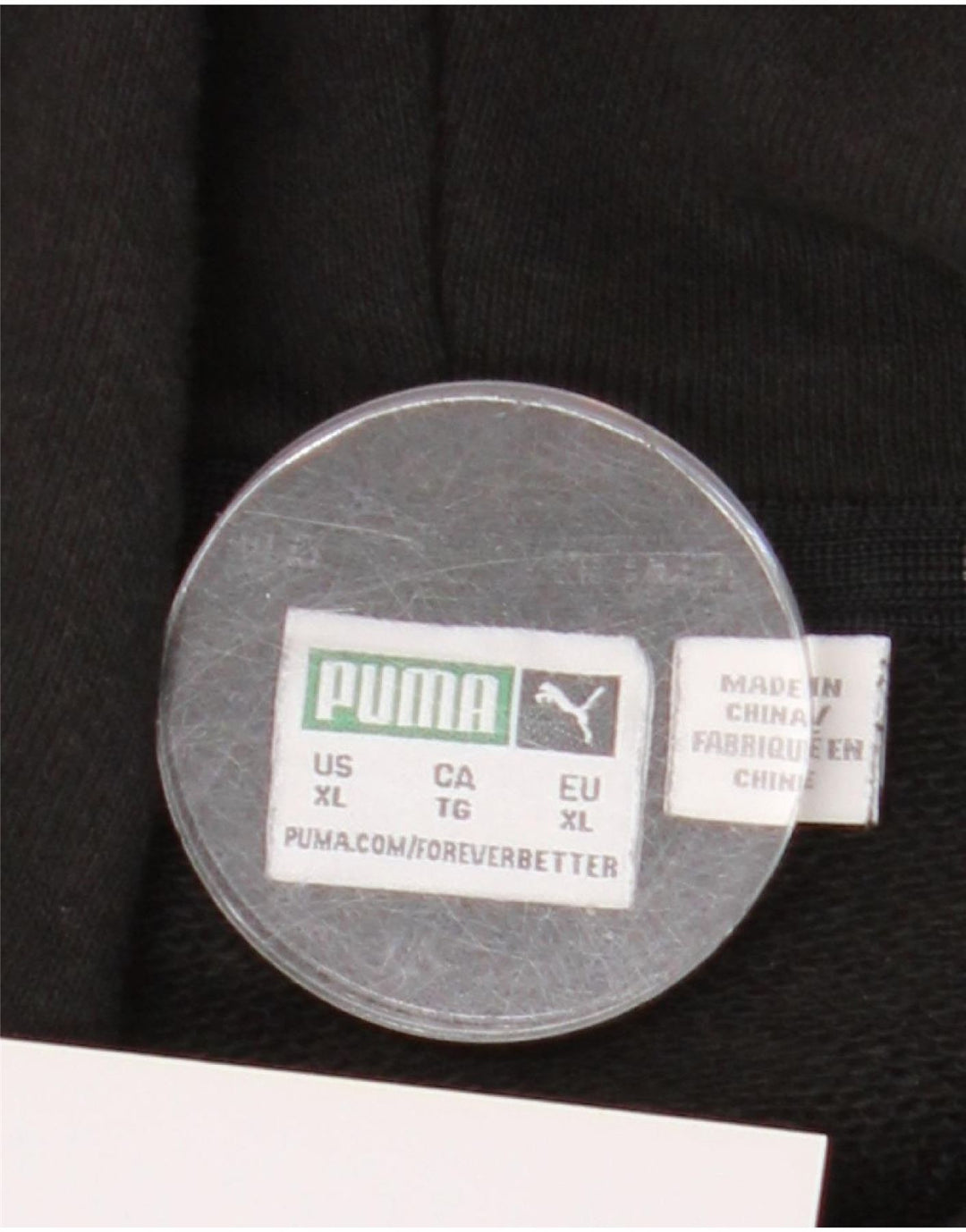 Felpa con cappuccio oversize da uomo Puma XL in cotone nero