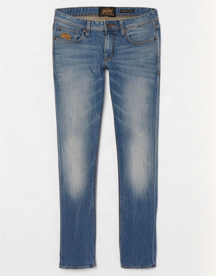 Jeans slim da uomo corporali in difficoltà Superdry W31 L32 cotone blu