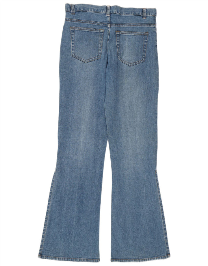 Jeans svasati da donna VINTAGE piccoli W28 L30 cotone blu