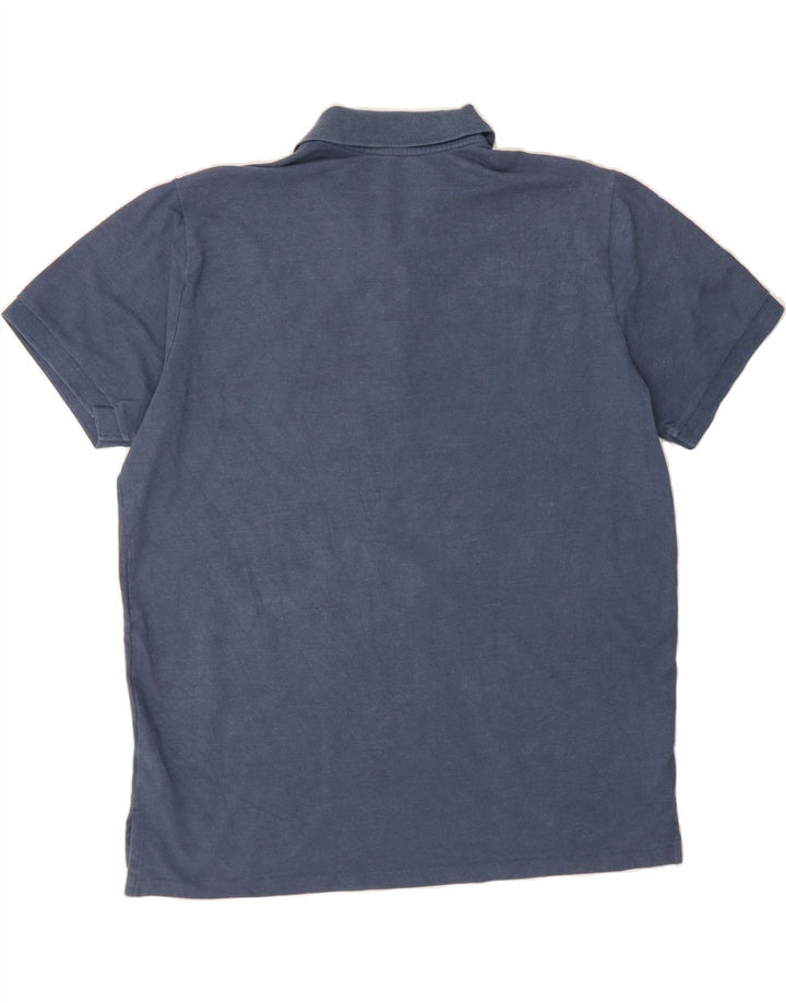 EDDIE BAUER Mens Polo Shirt XL Blue Cotton Vintage Eddie Bauer and Second-Hand Eddie Bauer from Messina Hembry 
