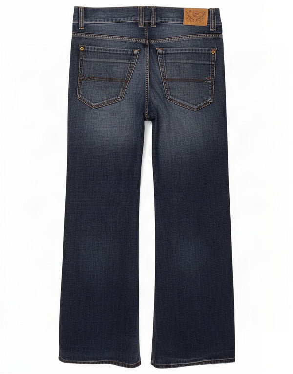 Jeans bootcut da uomo Tommy Hilfiger W38 L29 cotone blu navy