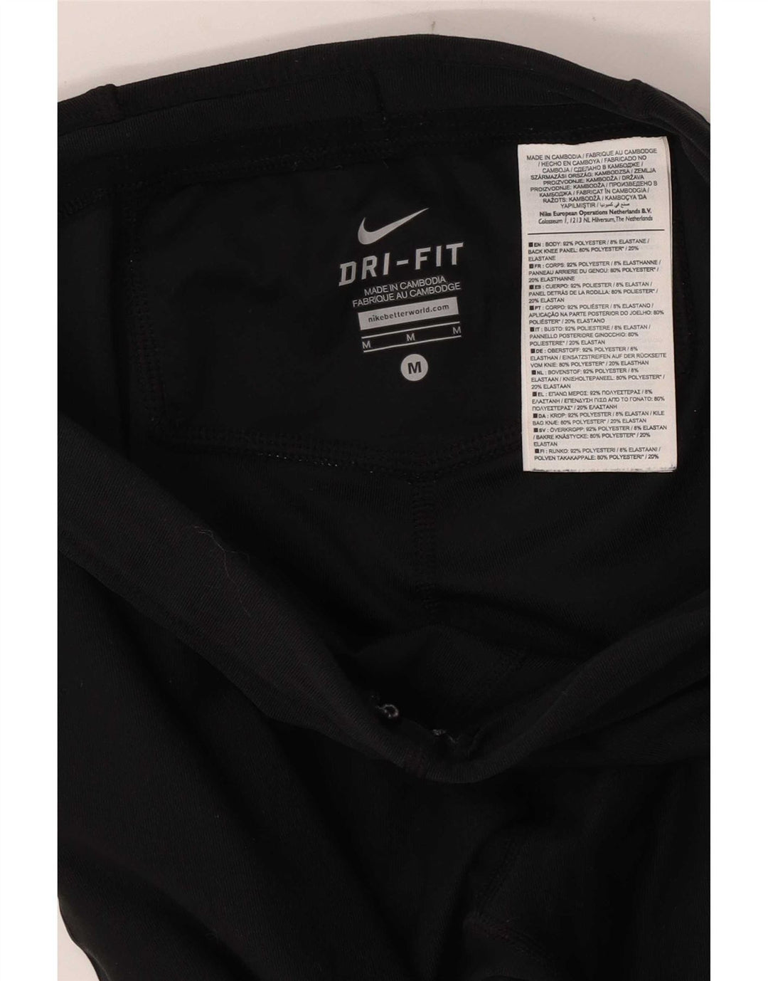 Leggings Nike Dri Fit da donna UK 12 medio nero poliestere