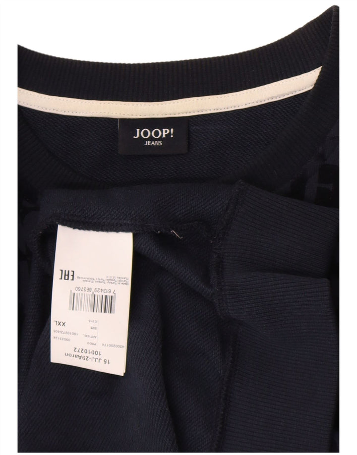 Felpa grafica da uomo Joop 2XL cotone blu navy