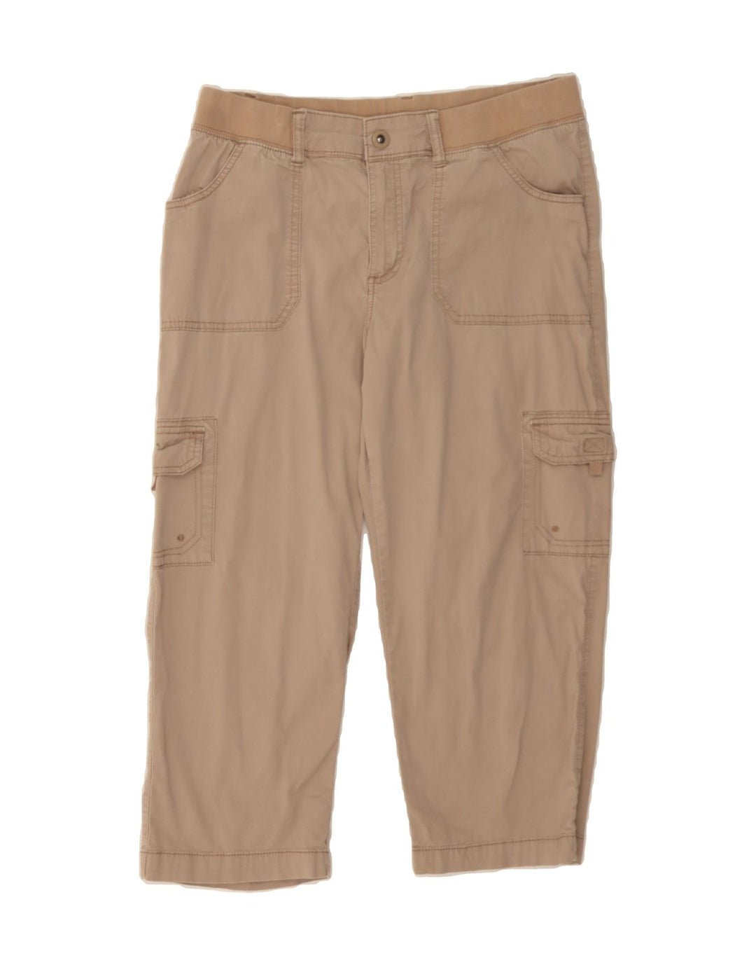 LEE Womens Relaxed Fit Straight Capri Trousers W32 L22 Beige Vintage Lee and Second-Hand Lee from Messina Hembry 