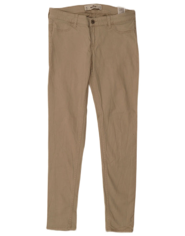 Pantaloni skinny casual Hollister da donna US 7 medi W28 L31 Cotone beige