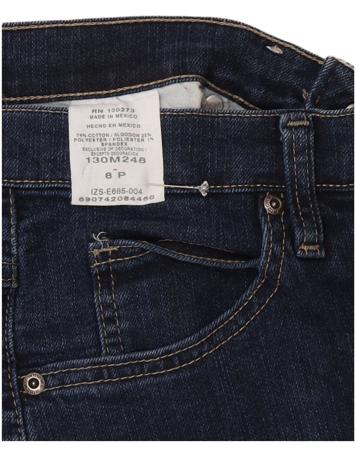 Jeans dritti da donna Lee US 8 medi W28 L30 cotone blu navy