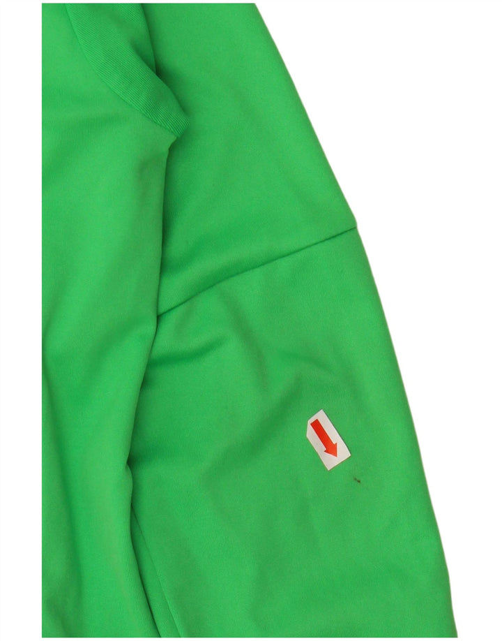 Top ADIDAS da bambino con grafica Manchester United a maniche lunghe 9-10 anni verde