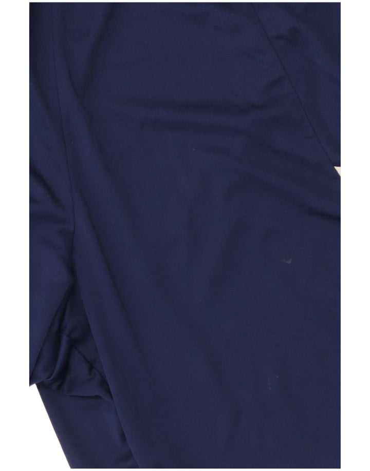 Pantaloncini sportivi Adidas Climalite da uomo di grandi dimensioni in poliestere color block blu navy