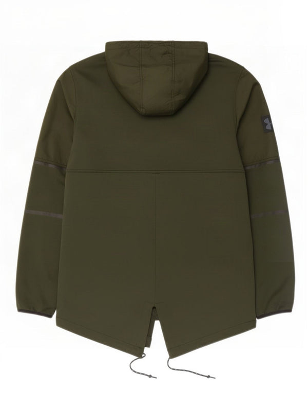 Under Armour Parka da uomo con cappuccio pullover tuta giacca grande verde
