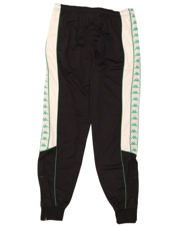 Pantaloni da tuta con grafica Kappa da uomo Joggers XL Nero Colourblock