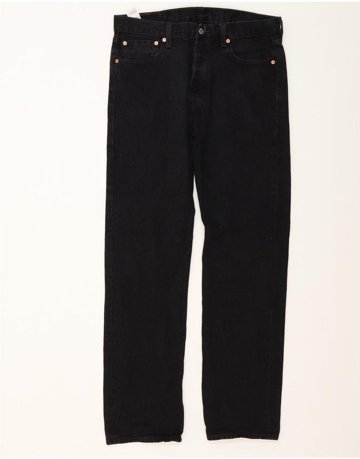 Levi's Uomo 501 Jeans dritti W34 L34 Cotone Nero