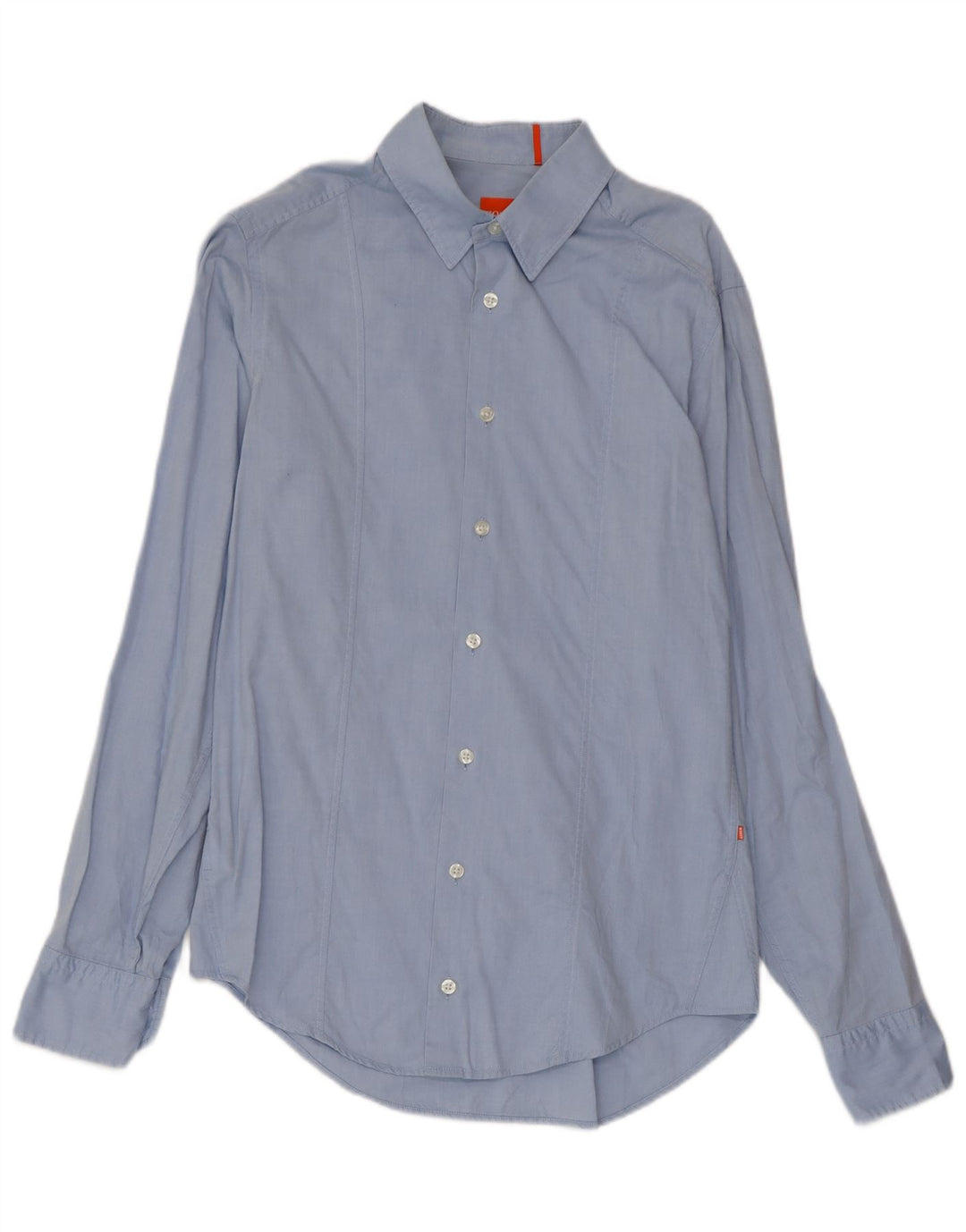 Camicia da uomo Hugo Boss piccola in cotone blu