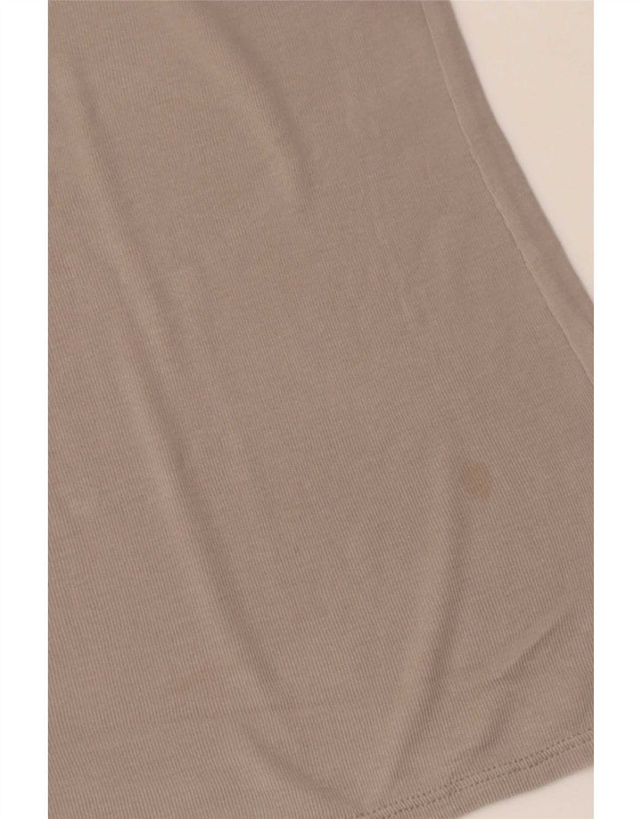 Top Zara Donna Manica 3/4 UK 12 Grigio Medio