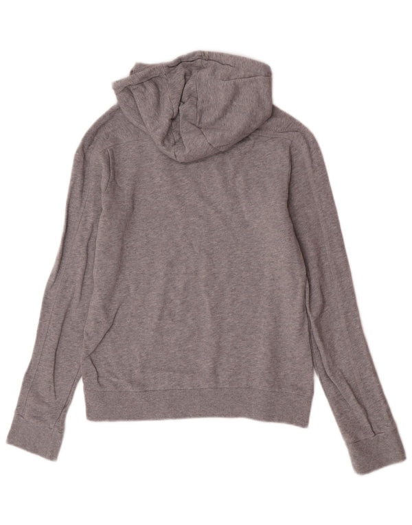 Maglione con cappuccio grafico da donna Adidas UK 8/10 piccolo cotone grigio