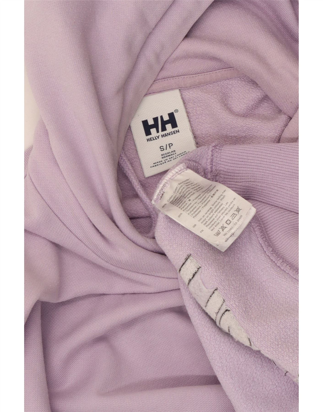 HELLY HANSEN Felpa con cappuccio grafica da uomo vestibilità regolare piccola in cotone viola