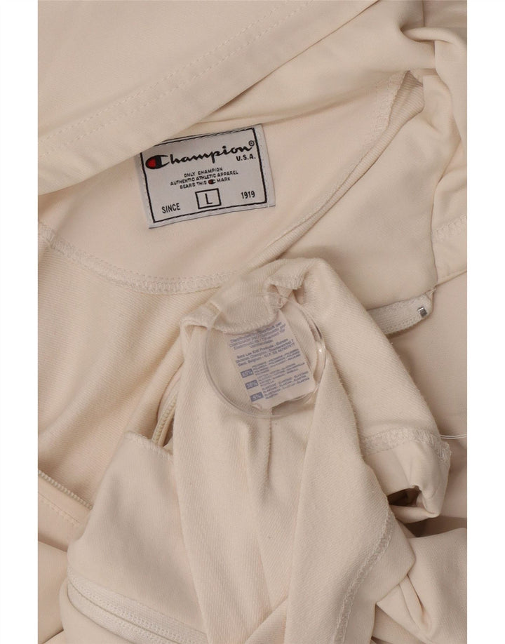 Maglione con cappuccio e zip da donna Champion UK 14 Large Bianco in poliammide