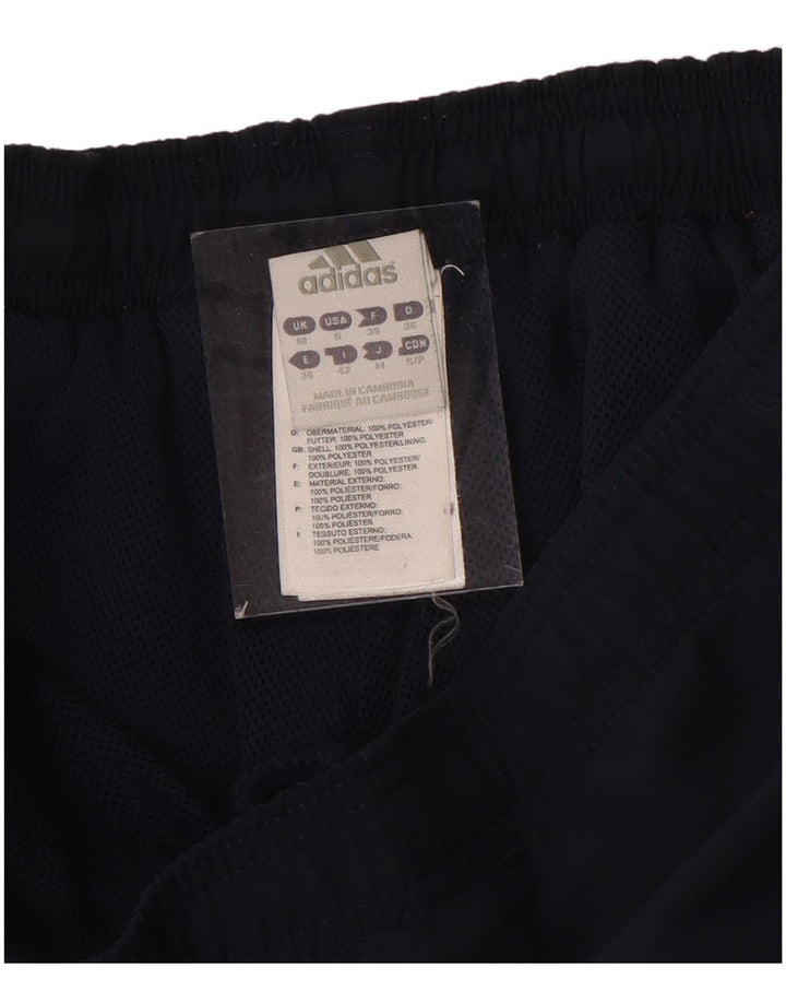 Pantaloni da tuta Adidas Capri da donna UK 10 Small Poliestere blu navy