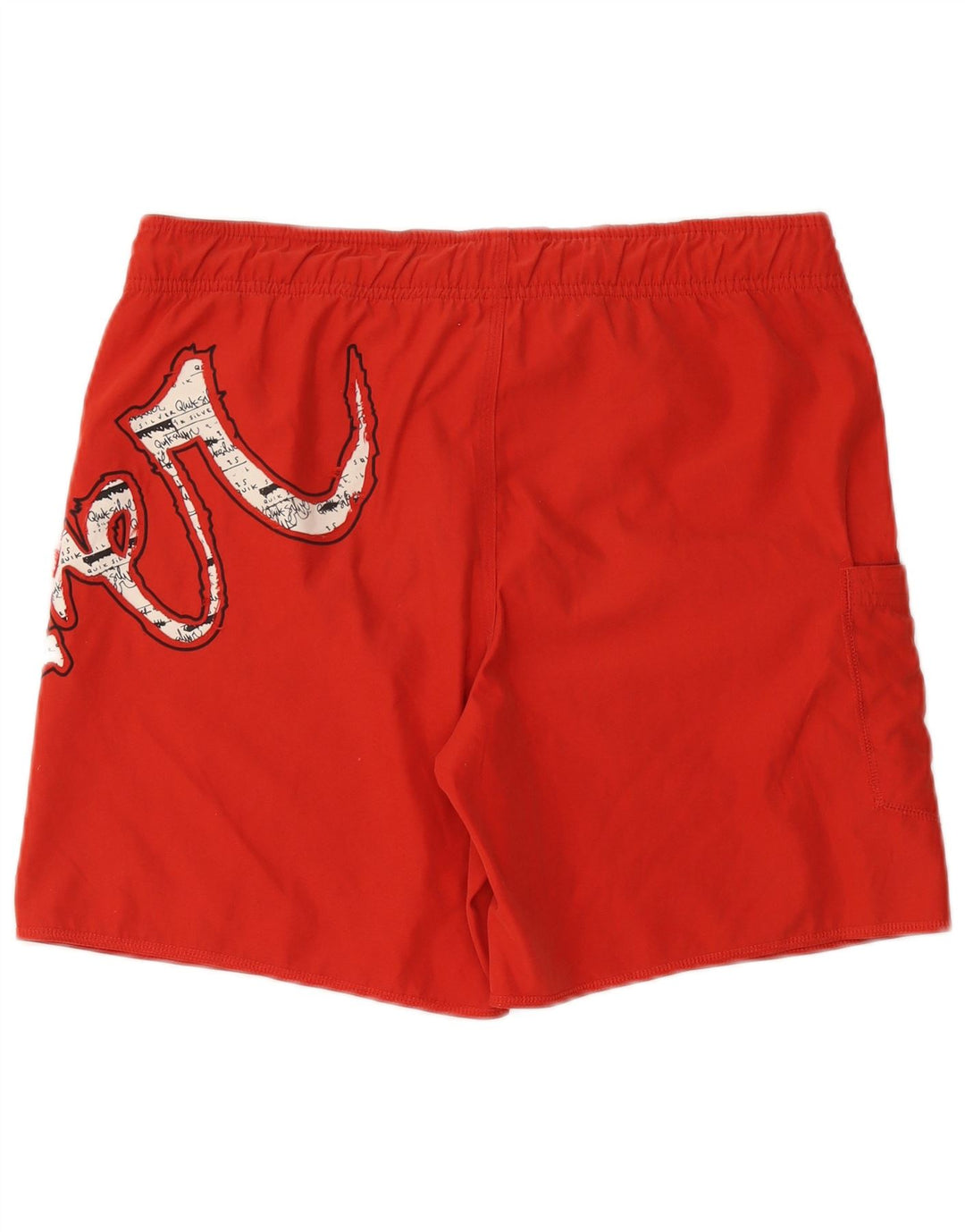 QUIKSILVER Pantaloncini da bagno grafici da uomo piccoli in poliestere rosso