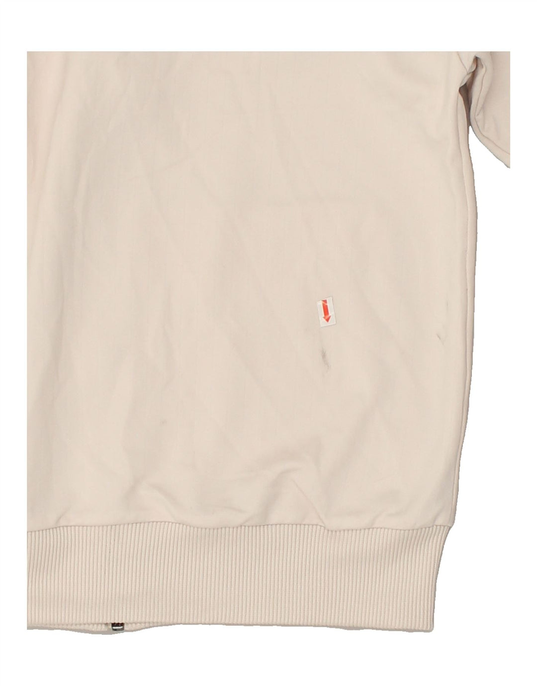 PUMA Womens Oversized Tracksuit Top Jacket UK 10 Small Beige Polyester | Vintage Puma | Thrift | Second-Hand Puma | Used Clothing | Messina Hembry 