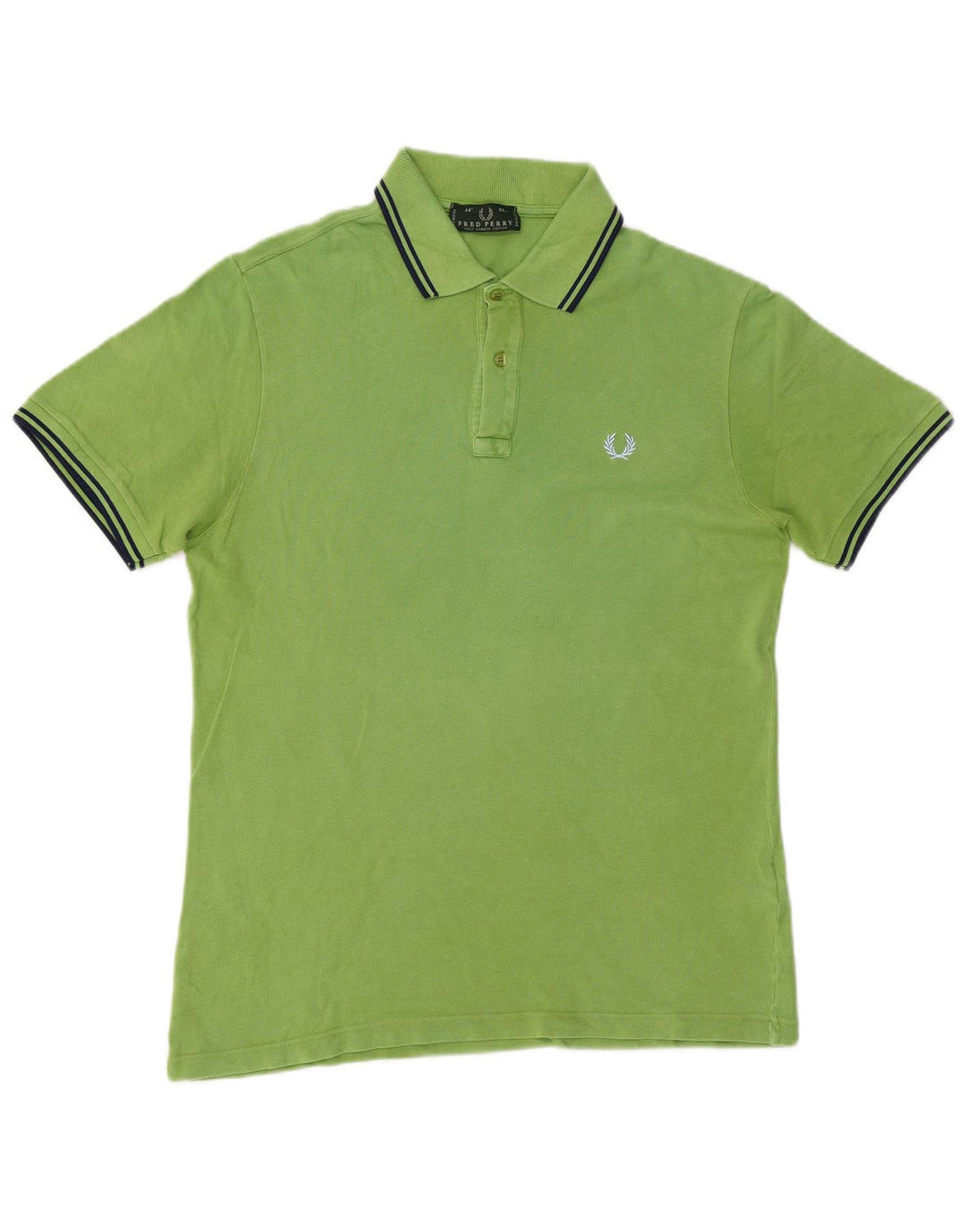 Polo da uomo Fred Perry in cotone verde medio
