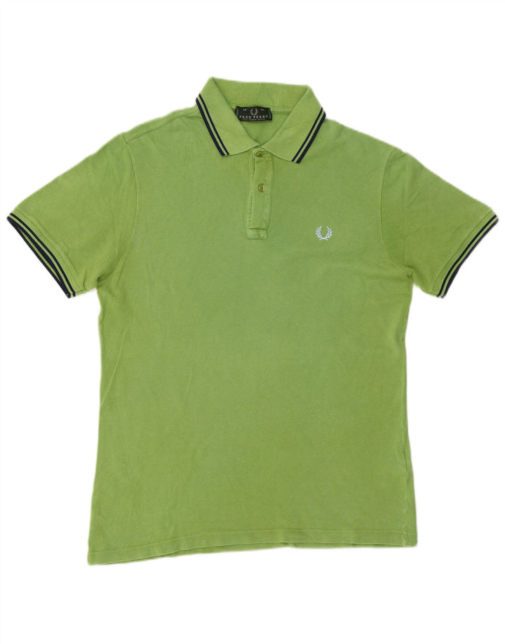 Polo da uomo Fred Perry in cotone verde medio