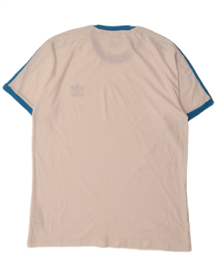 Maglietta Adidas da uomo Top Large in cotone bianco