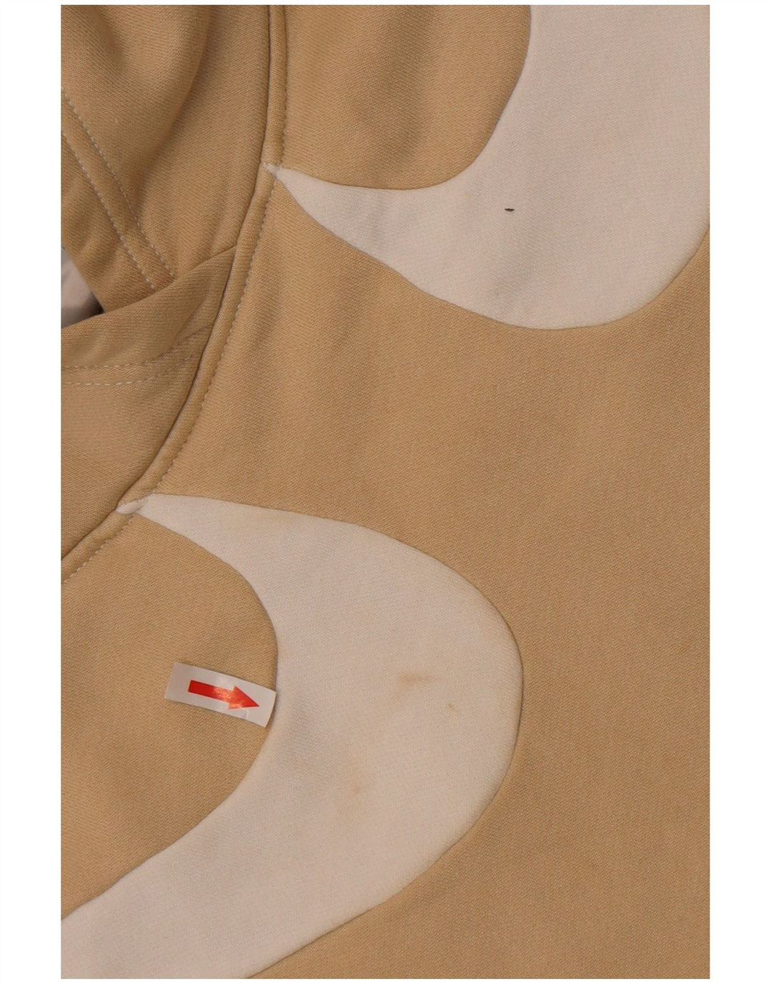 Felpa con cappuccio grafica da uomo Nike Large in cotone beige