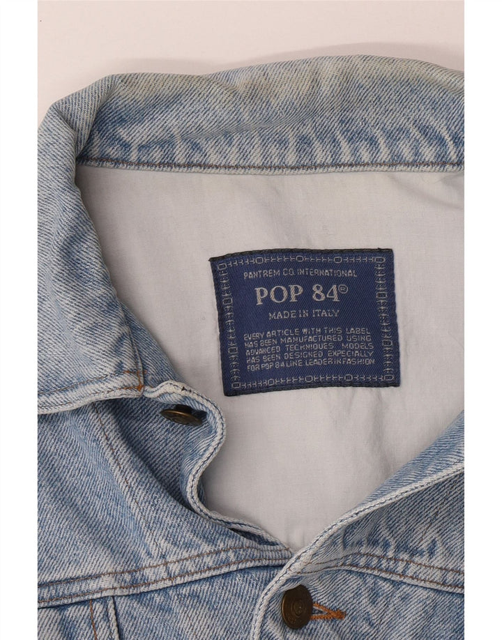 Giacca di jeans da uomo POP 84 UK 40 grande blu