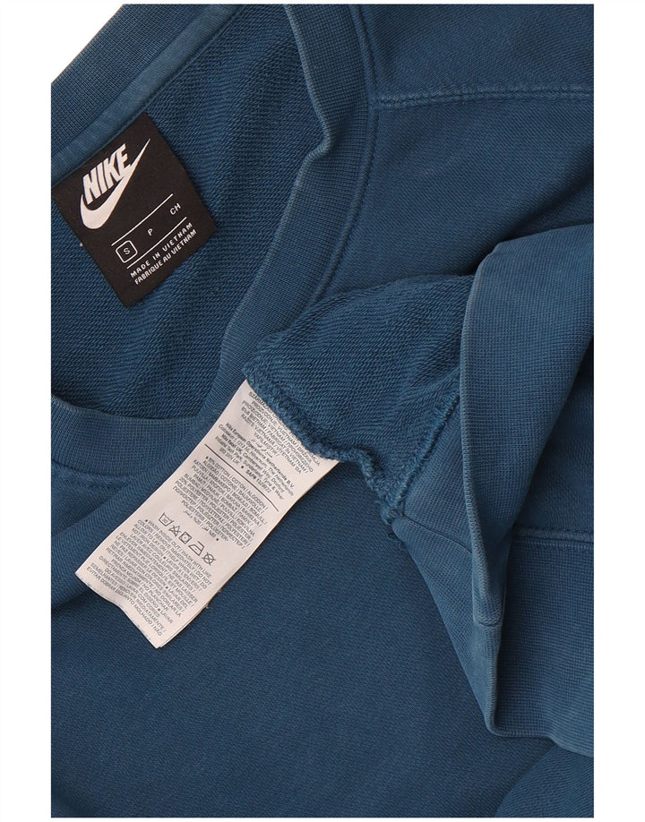 Tuta intera Nike da uomo con grafica piccola in cotone blu