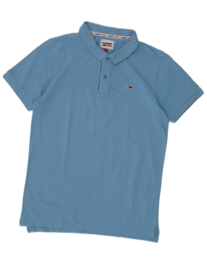 Polo da uomo Tommy Hilfiger in cotone blu medio