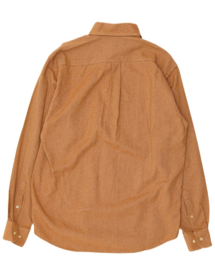 SERGIO TACCHINI Camicia Uomo in Flanella di Cotone Beige Medio