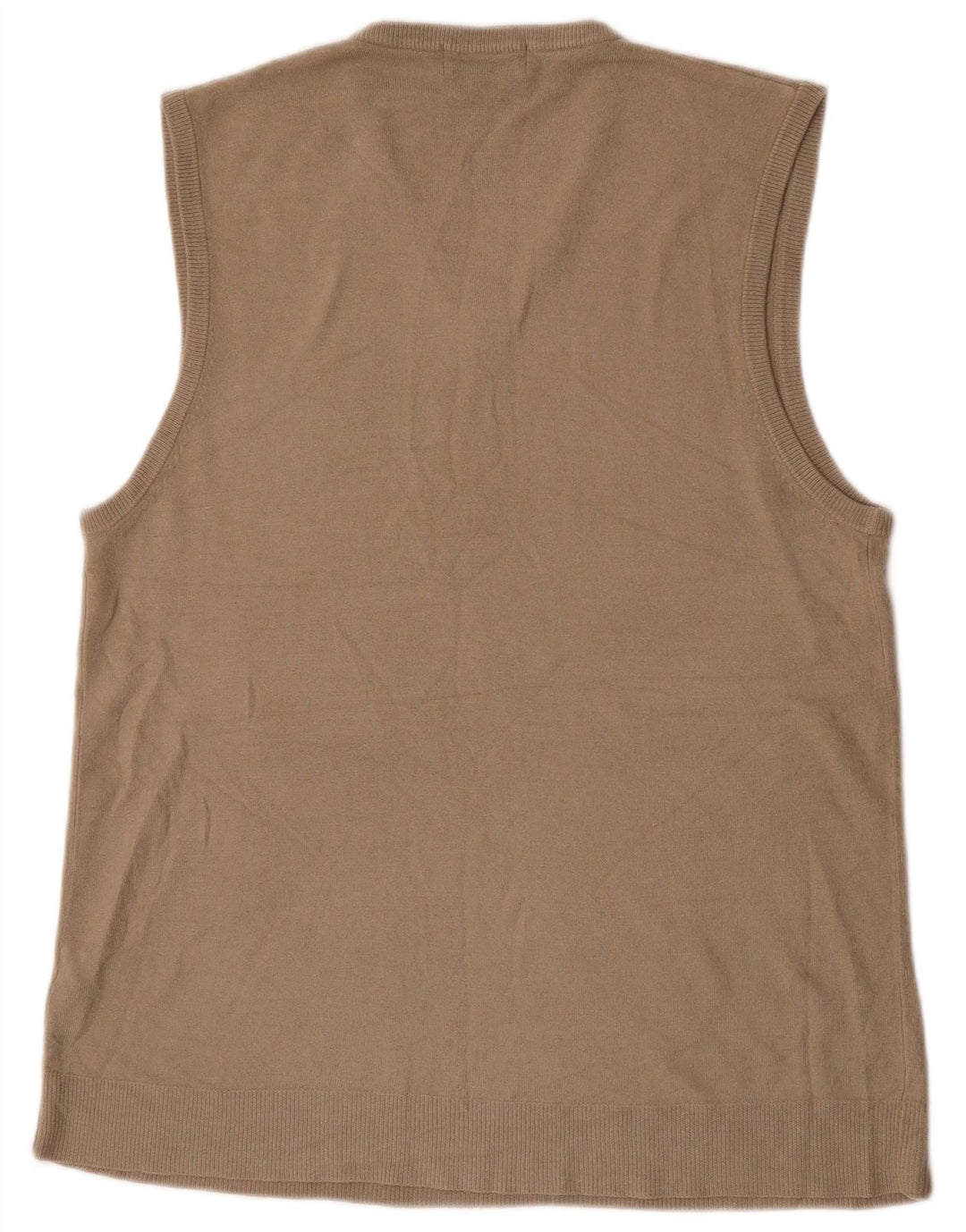 Marks & Spencer Canotta da uomo blu Harbour Vest grande in acrilico beige
