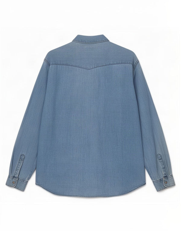 Camicia di jeans da uomo Carrera XL in cotone blu