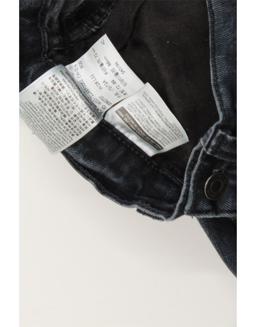 Levi's Uomo 522 Jeans Slim W28 L25 Cotone Blu Navy