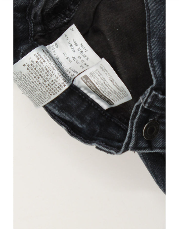 Levi's Uomo 522 Jeans Slim W28 L25 Cotone Blu Navy