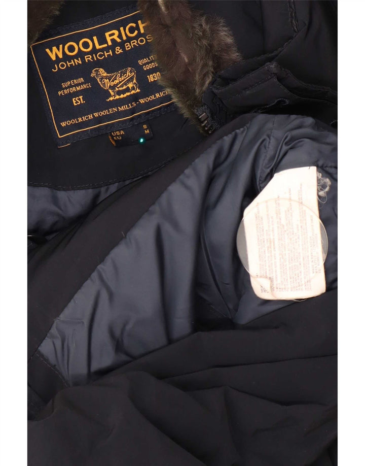 Cappotto imbottito da uomo Woolrich UK 38 medio poliestere blu navy