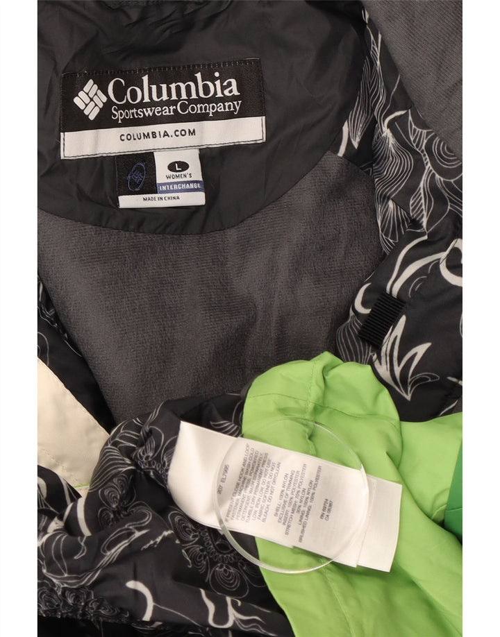 Giacca a vento Columbia Interchange da donna UK 16 grande verde