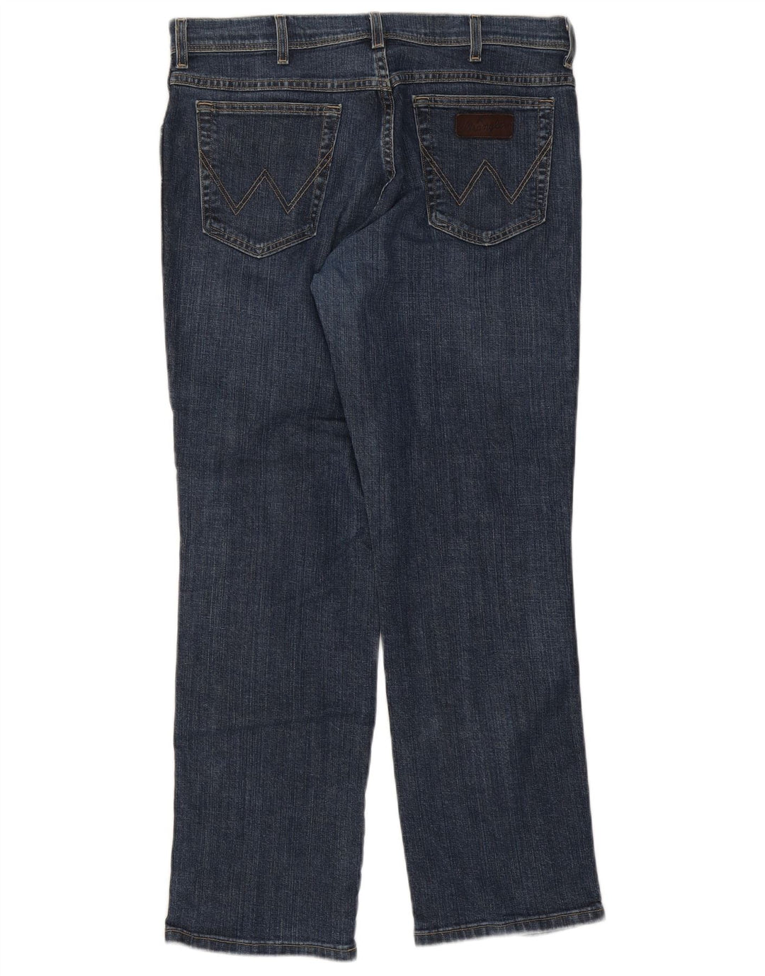 Jeans dritti elasticizzati Texas Wrangler da uomo W36 L30 cotone blu