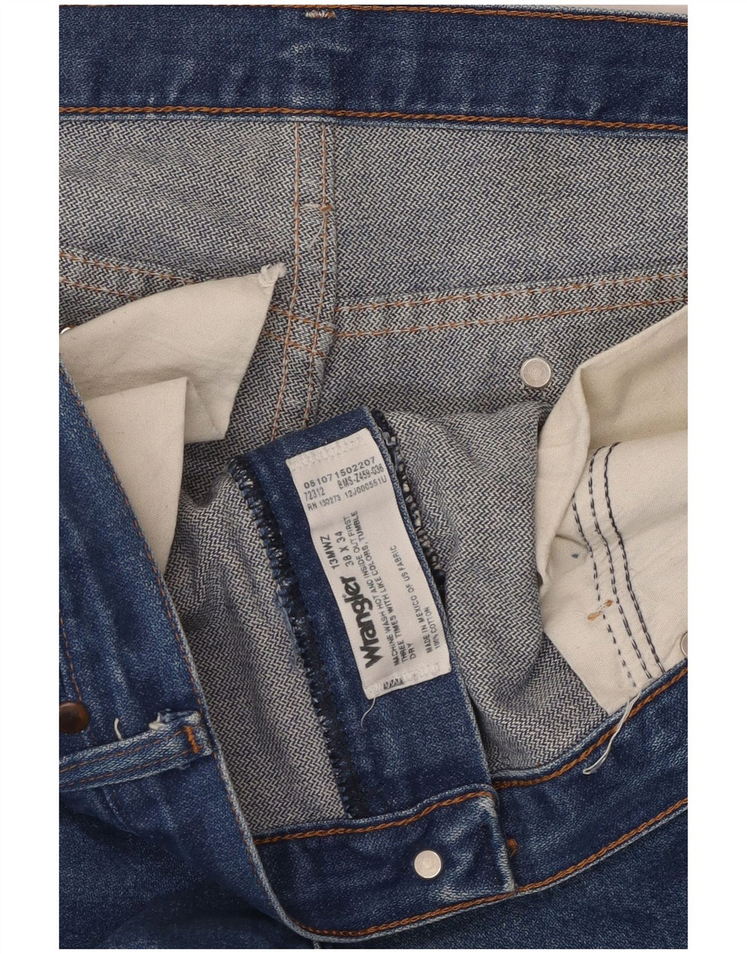 Pantaloncini di jeans da uomo Wrangler W38 XL in cotone blu