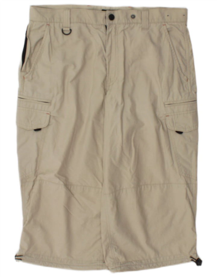 Pantaloncini cargo da uomo Marks & Spencer Bermuda vestibilità regolare W34 Large Beige