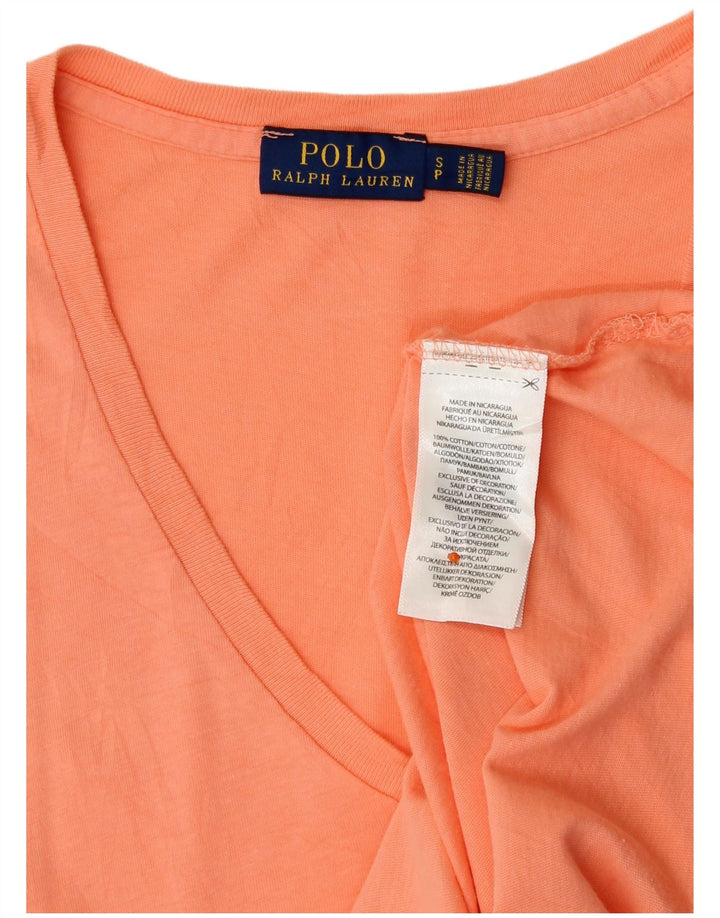 Polo Ralph Lauren T-shirt da donna Top Small in cotone arancione