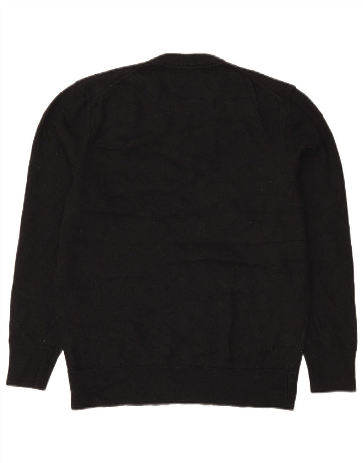 Maglione maglione girocollo da uomo Zara in lana nera media