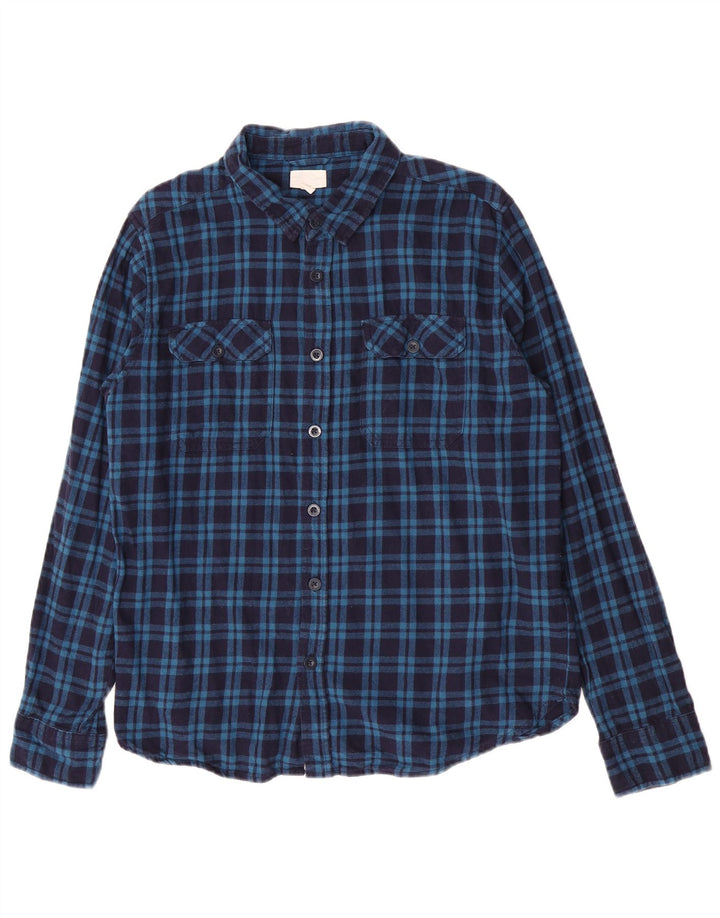 Camicia da uomo in flanella di Mountain Warehouse, cotone a quadri blu navy grande