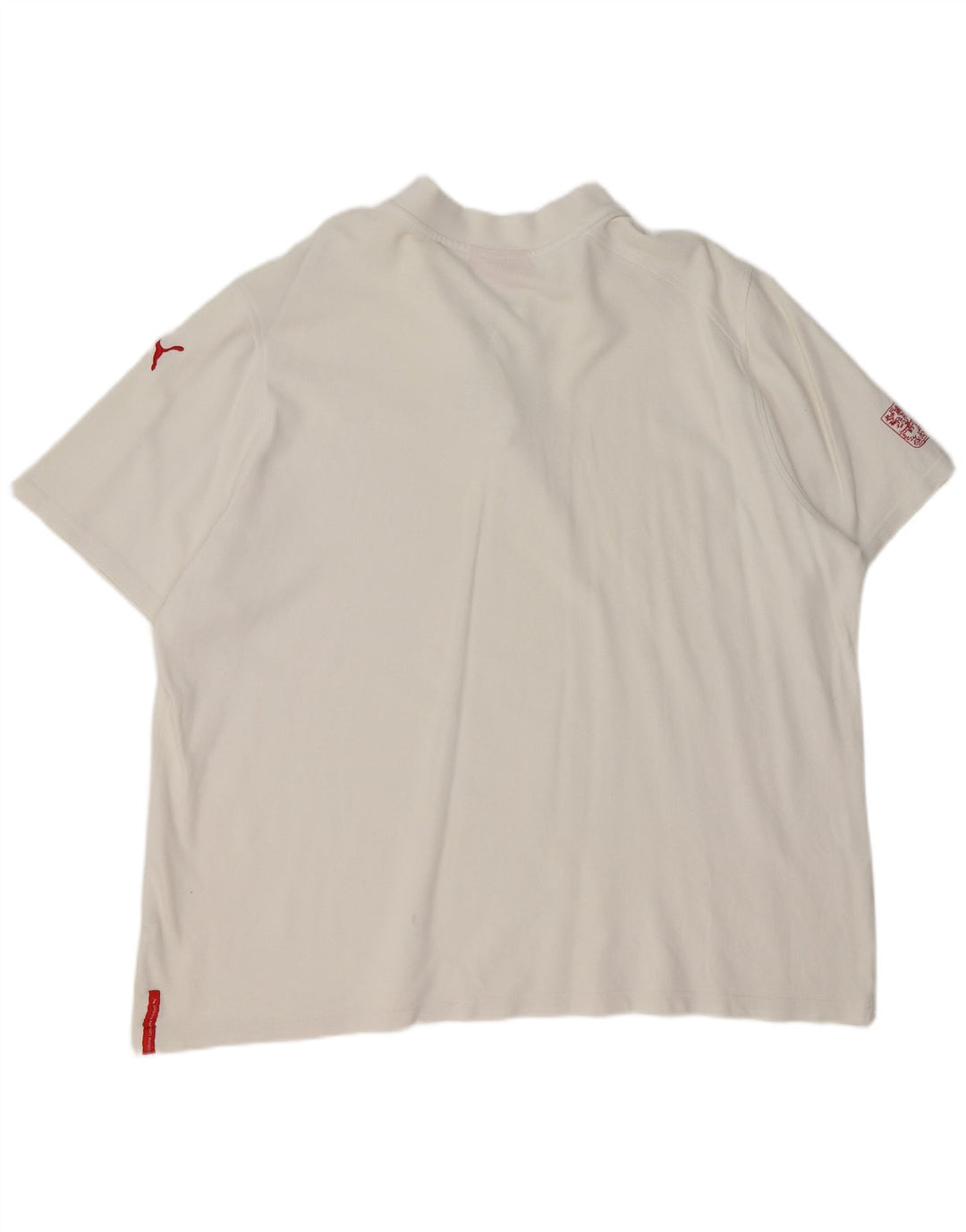 PUMA Mens Polo Shirt 2XL White Cotton