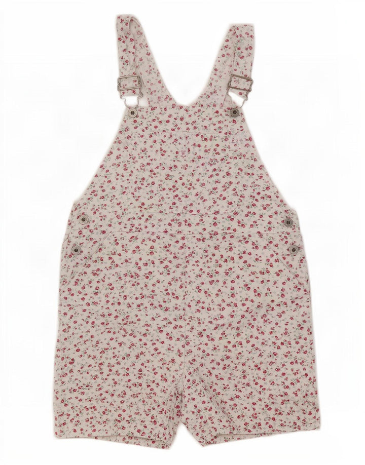 Pantaloncini salopette da donna Gap W30 medio bianco floreale