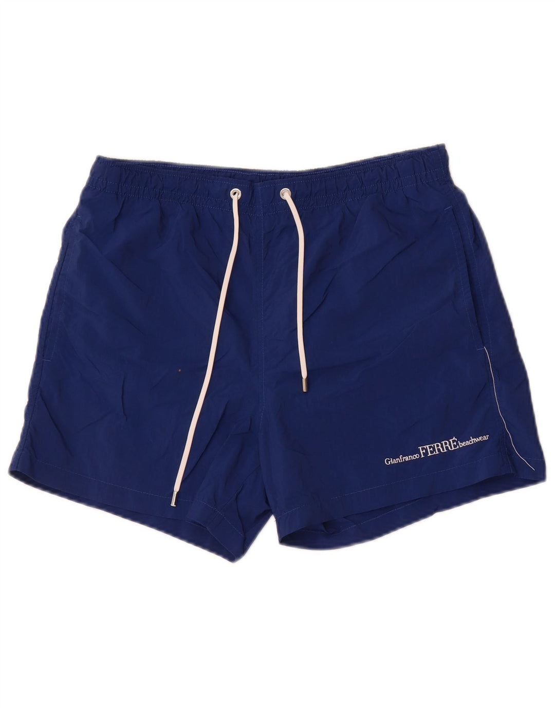 Gianfranco Ferre Mens Swimming Shorts IT 48 Medium Blue Polyester