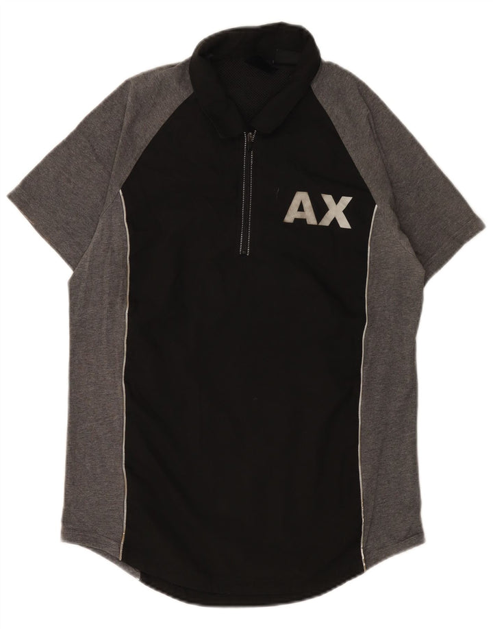 Polo grafica da uomo Armani Exchange Small Black Colourblock