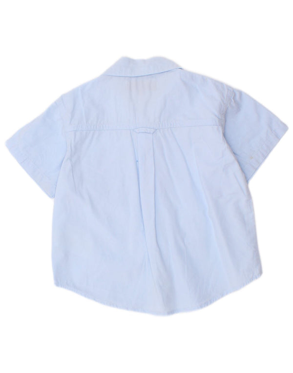 Camicia a maniche corte per neonato Timberland 9-12 mesi in cotone blu