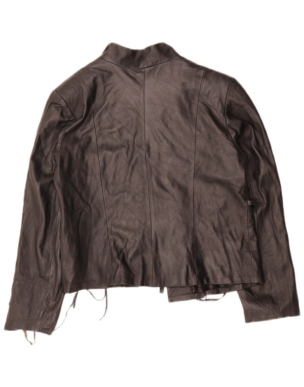 Giacca in Pelle Donna VINTAGE IT 44 Media Nera